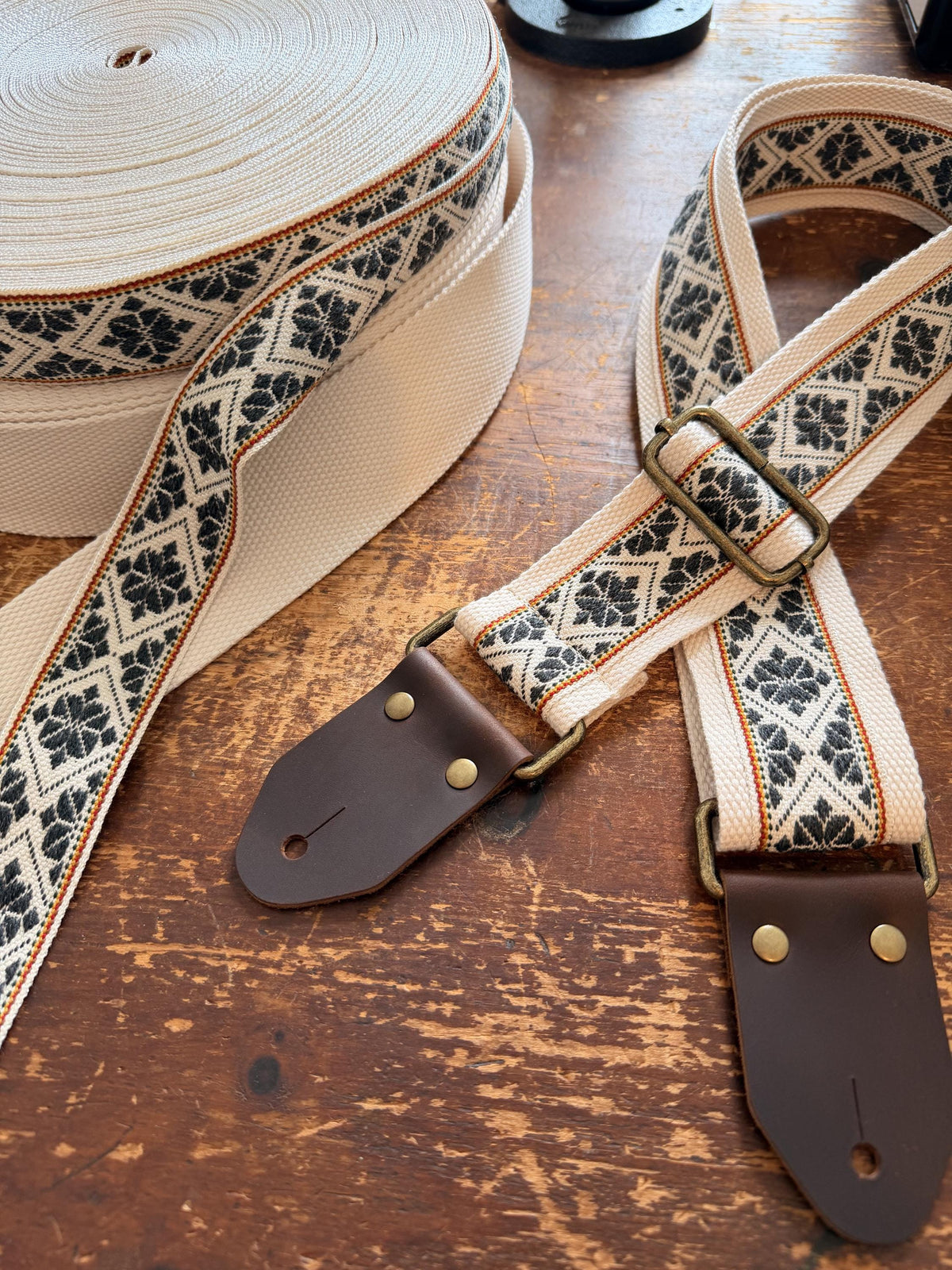 Boho Woven Cotton Guitar Strap