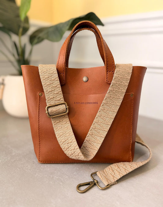 Khaki Woven Cotton Bag Strap