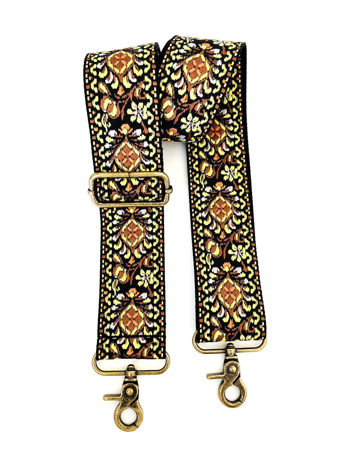 Yellow Floral Purse Strap