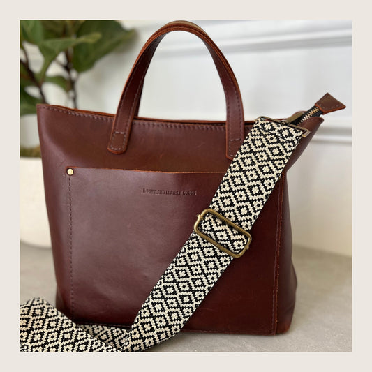 Black Diamond Woven Bag Strap