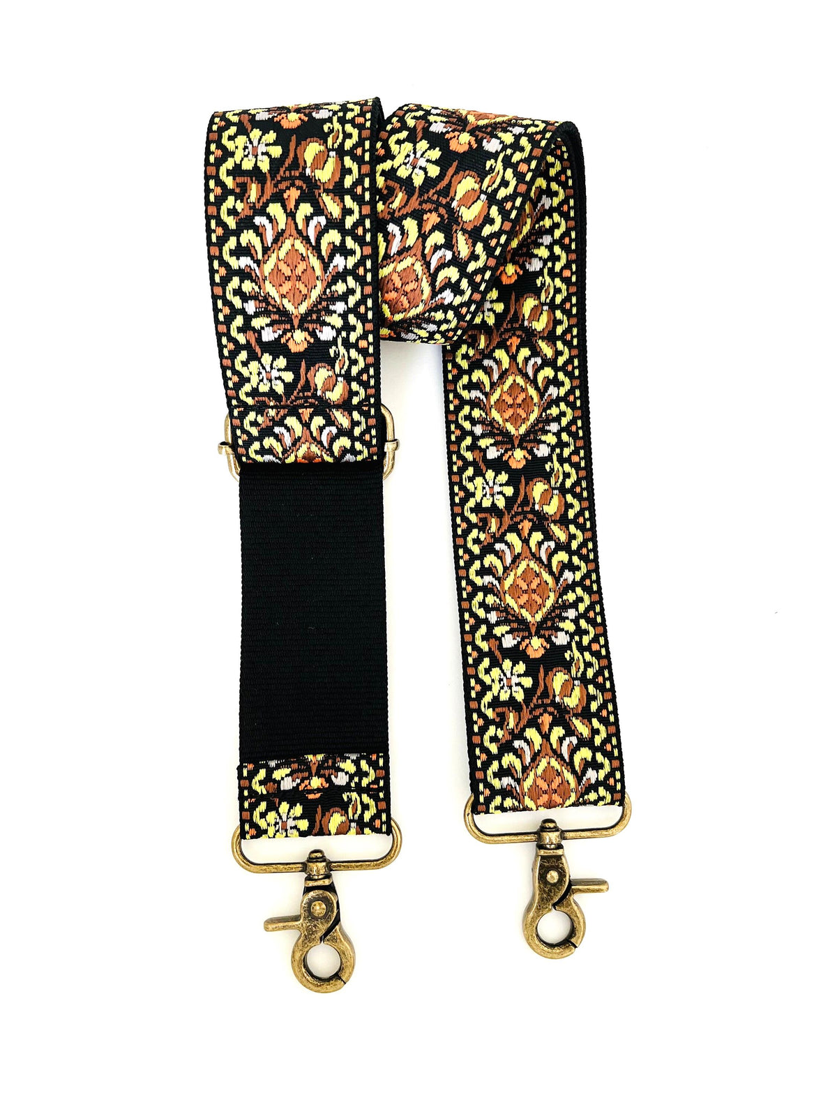 Yellow Floral Purse Strap