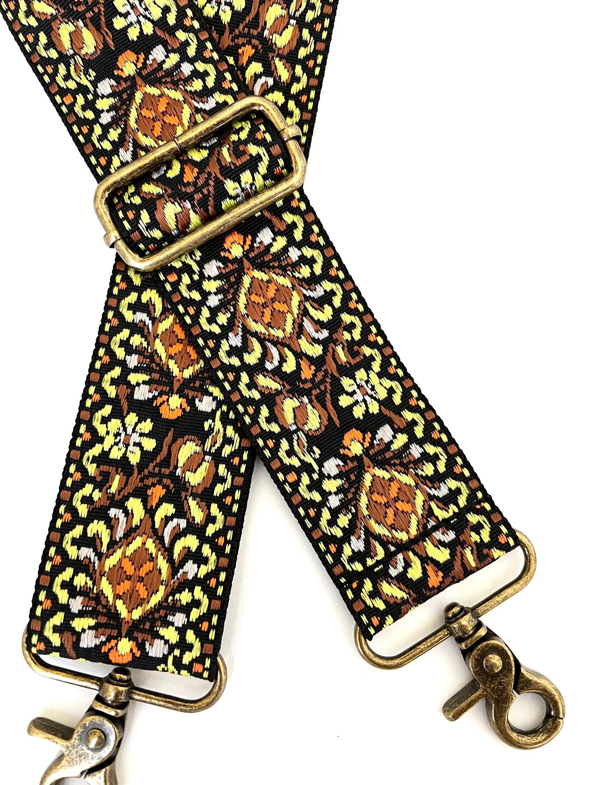 Yellow Floral Purse Strap