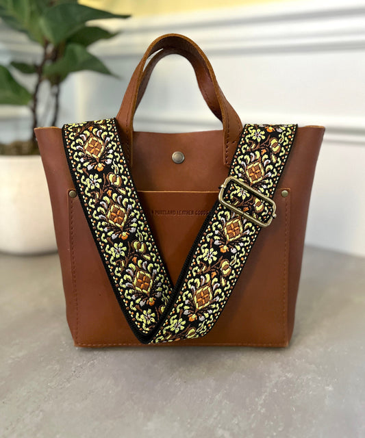 Yellow Floral Purse Strap